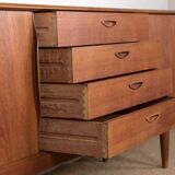 Vintage Scandinavian sideboard by Henry Walter Klein for Bramin