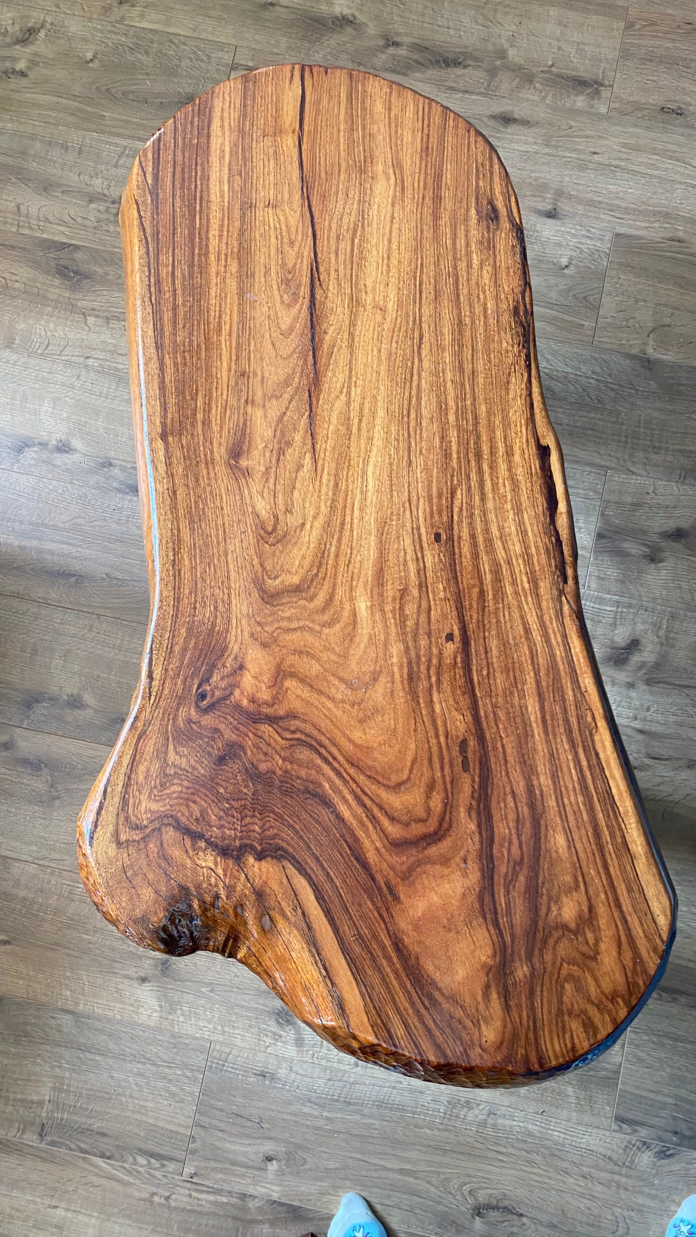 Brutalist coffee table solid wood