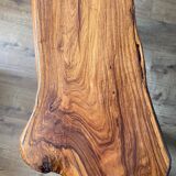Table basse brutaliste bois massif