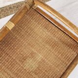 Wicker and rattan chest of drawers with 3 drawers