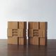 Mid-Century Modern Wooden Bookends, 1960s, Set of 2