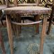 Suite of 10 bistro chairs in cannage