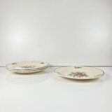 Set of 4 Sarreguemines "Amazonas" dinner plates, late 19th-early 20th century