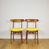Hałas vintage chairs yellow vintage - set of 4 - great set