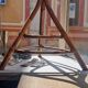 1950s rattan coat rack