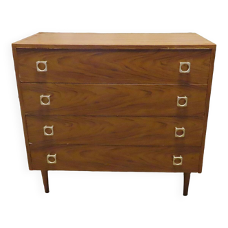 Vintage 4-drawer chest of drawers from the 70s