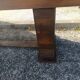 Art Deco dining table in solid oak – in the style of Dudouyt