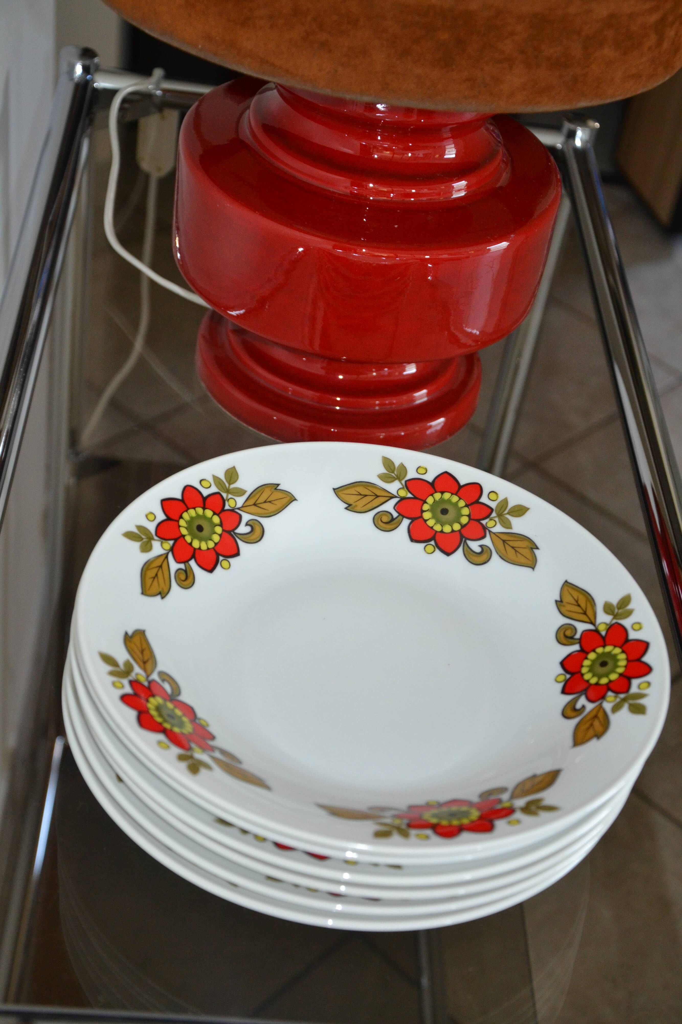 6 Bavaria W Germany floral deep plates