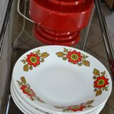 6 Bavaria W Germany floral deep plates