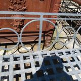 20th century outdoor iron bench
