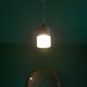 Vintage pendant light, glass and metal pendant light, ceiling lamp, interior decoration