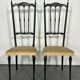 Italian Vintage set of two side Chiavari chairs from 50s