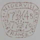 grande assiette plate Niderviller plat rond.