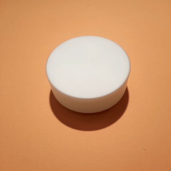 Plafonnier italien cylindre opaline Circa 1980