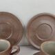 4 Norman coffee cups / Puisaye / Pyrite stoneware