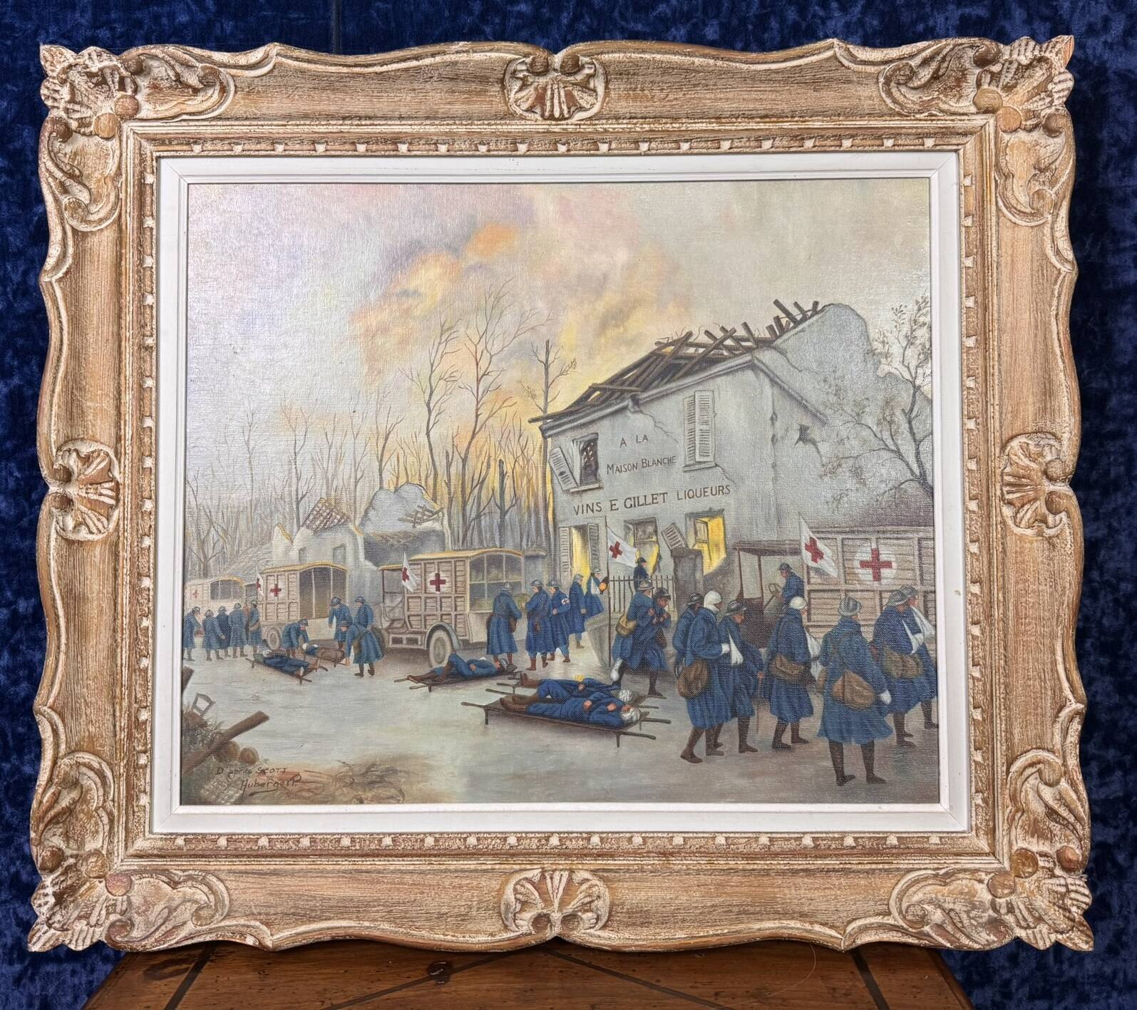 The Automobile During the War: According to Georges Bertin Scott / Removal of the wounded from a post