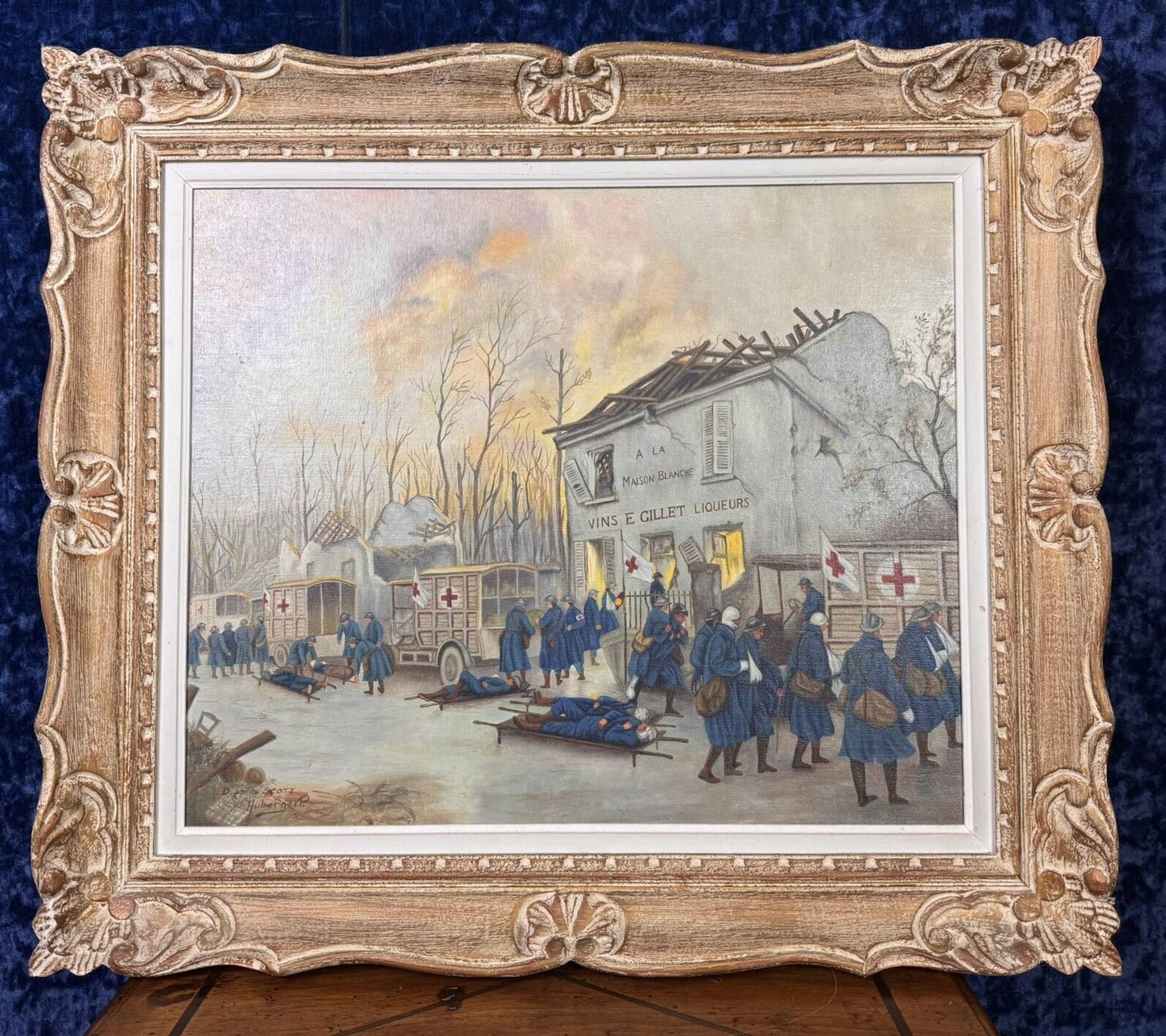 The Automobile During the War: According to Georges Bertin Scott / Removal of the wounded from a post