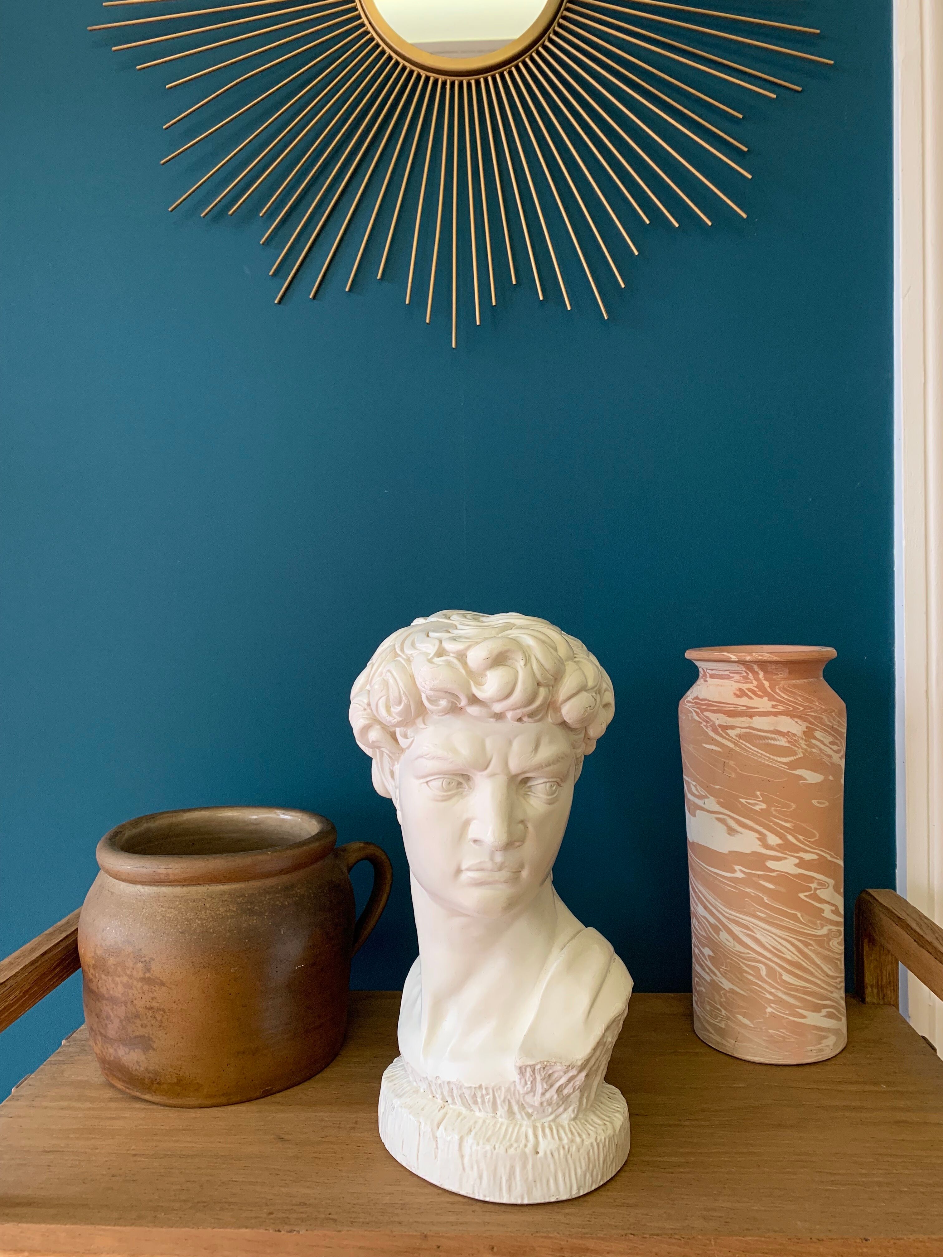 Plaster head of David bust