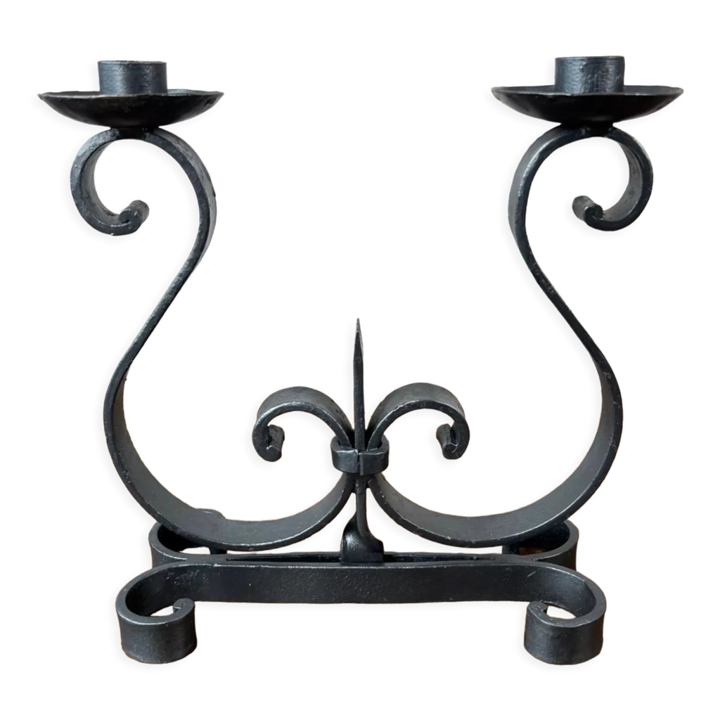 Chandelier en fer forgé | Selency