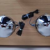 Pair of vintage eyeball table lamps