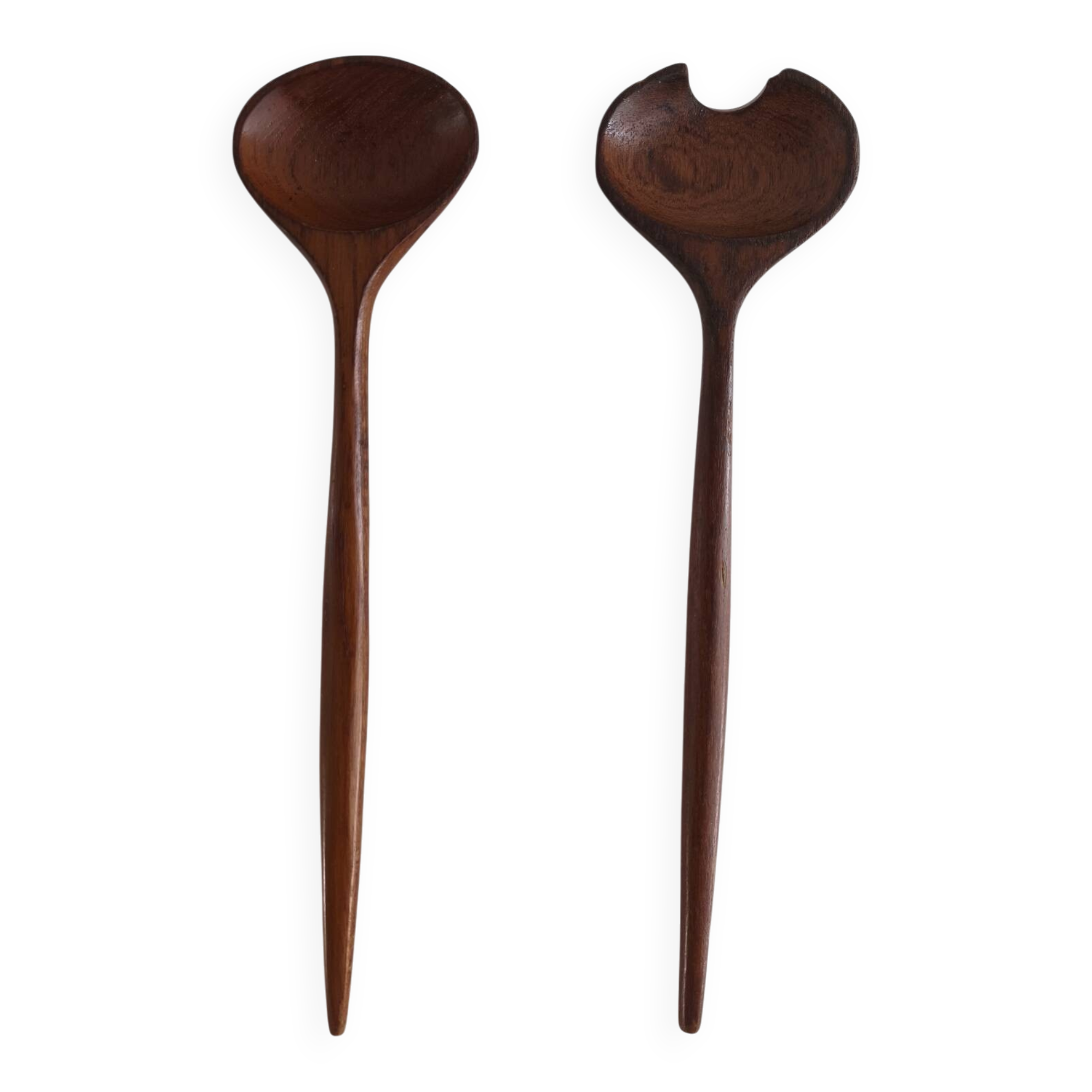 Vintage teak salad cutlery – Scandinavian design from the 60s/70s
