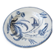Hollow dish, clairefontaine earthenware, indiana decor, 19th century