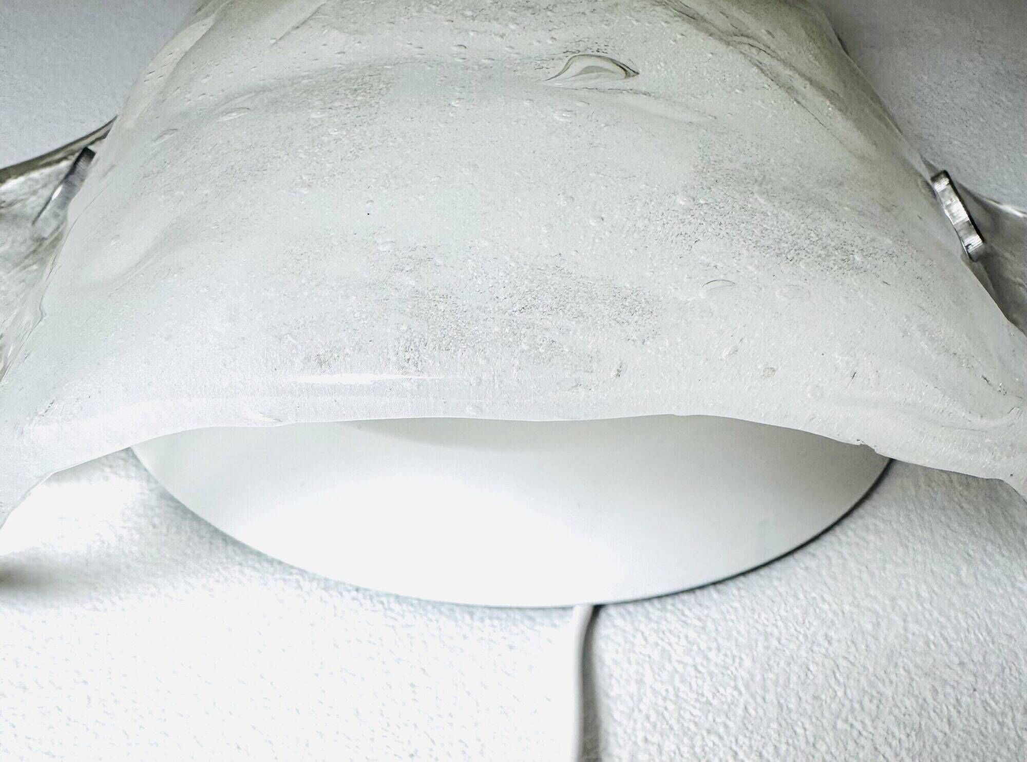Model 4636/2 Ice Glass Wall Lamp By Carlo Nason For Franken Kg, Germany 1970S