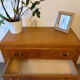 Très belle commode vintage en chêne miel