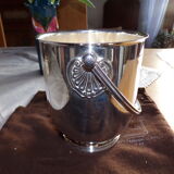 Silver metal ice bucket Christofle Gallia