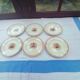 6 Creil Montereau dessert plates