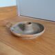 Ceramic cellar rat candle holder signed