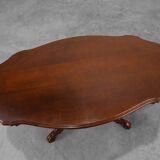Victorian Cherrywood Oval Coffee Table, England, circa 1850