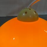Space age orange pendant lamp