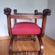 fauteuil curule dagobert têtes de chimère XIXe