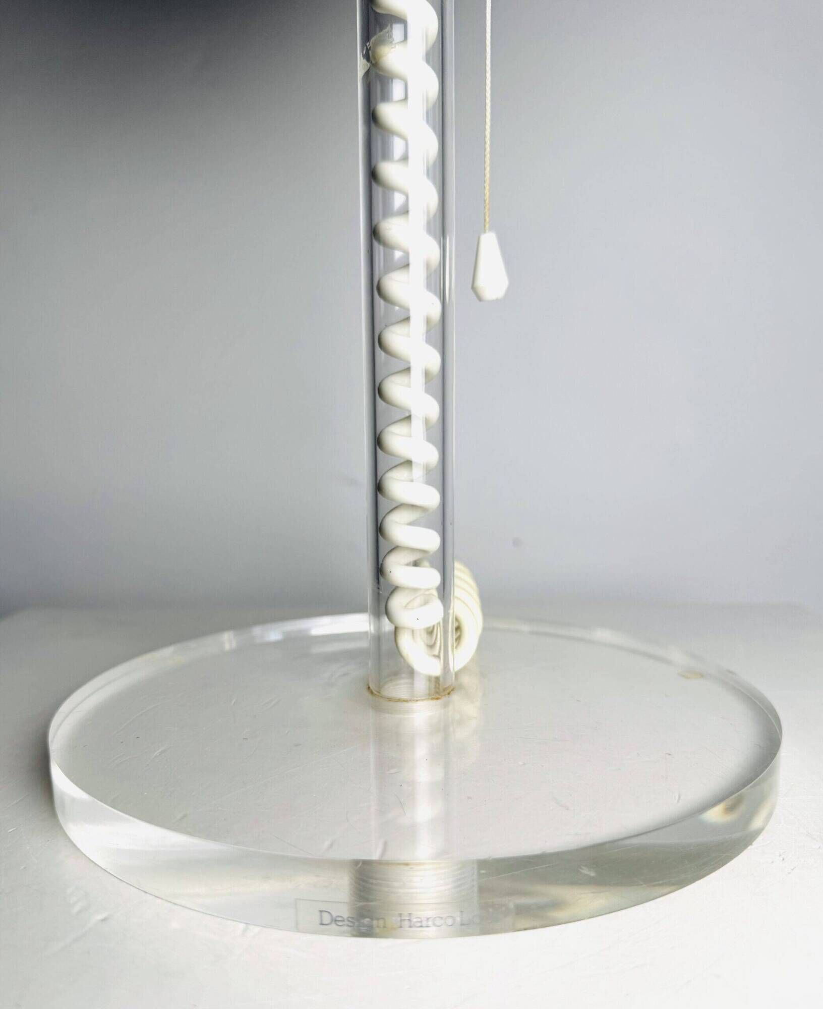 Milky Glass Sphere Table Lamp By Harco Loor For Harco Loor Design, The Netherlands 1980S
