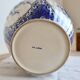 Vintage faience large vase - Blue and white Delft style - Floral decoration