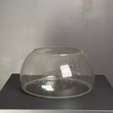 Midcentury space age large glass mushroom table lamprey Temde, 1960s