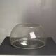 Midcentury space age large glass mushroom table lamprey Temde, 1960s
