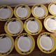 Superb set of 10 dessert plates in Limoges porcelain art deco