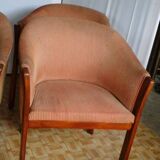 Ensemble De 8 Fauteuils style Art'déco, années 1960