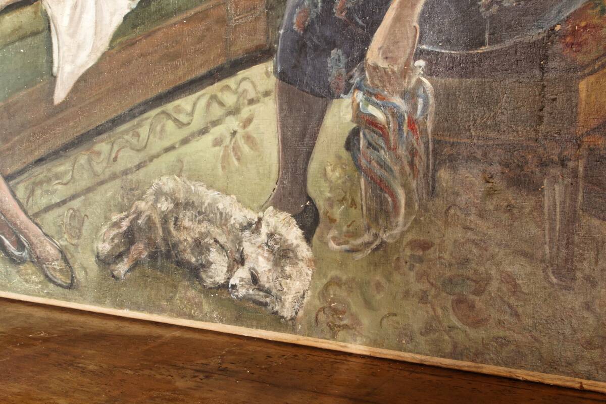 Monumental oil on canvas, post-Fauvist, 1925-1945.