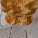 Chaise moumoute moutarde pelfran