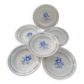 6 assiettes creuses St Amand