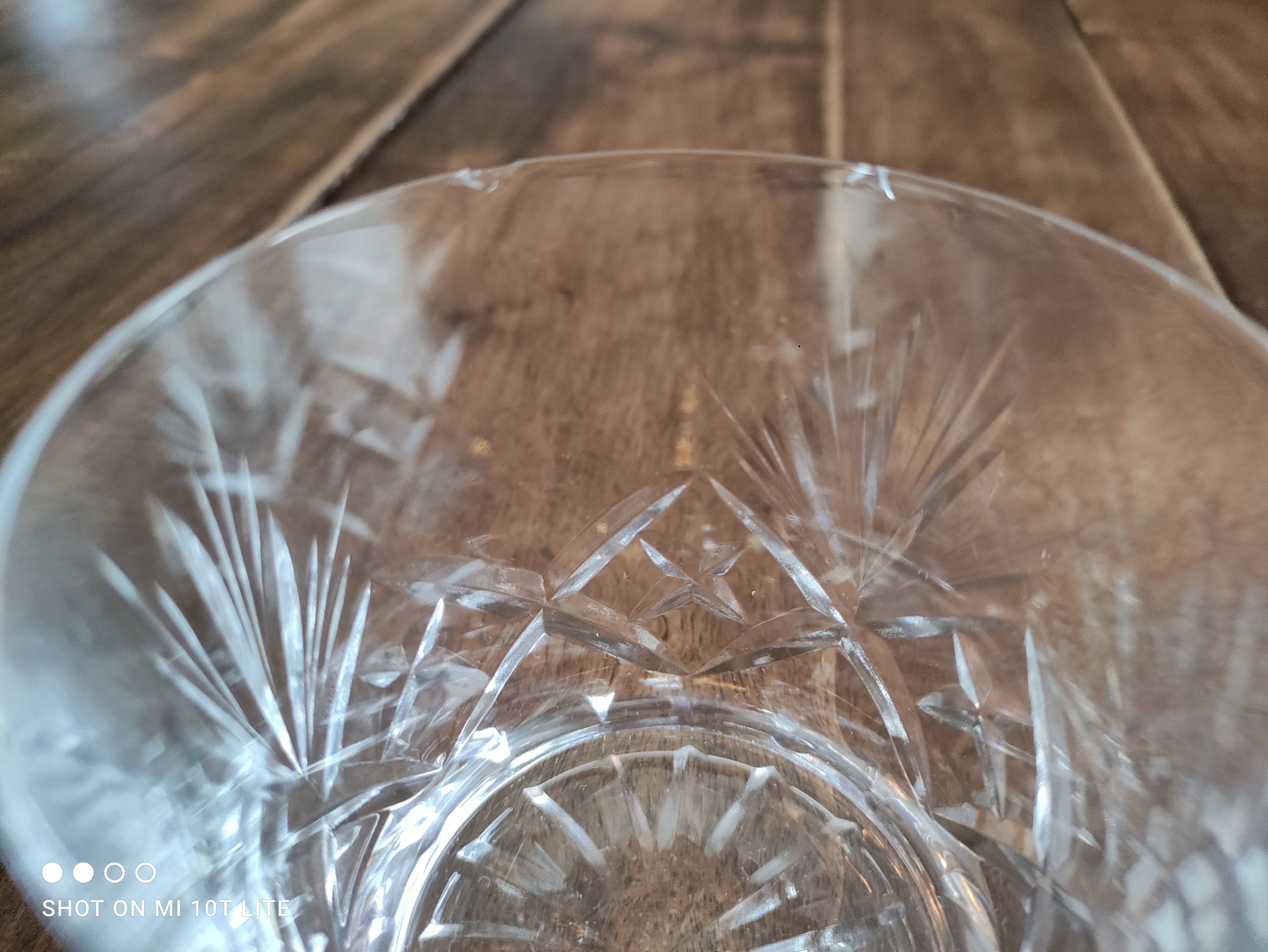 Whisky service 5 pieces in chiseled crystal