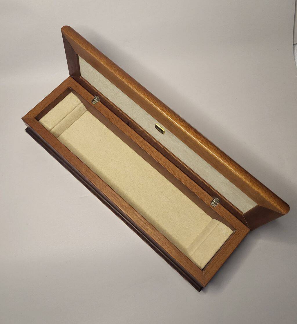 Italian Zeta Studio D'Arte Silver wooden Box w/ Sterling Silver Top