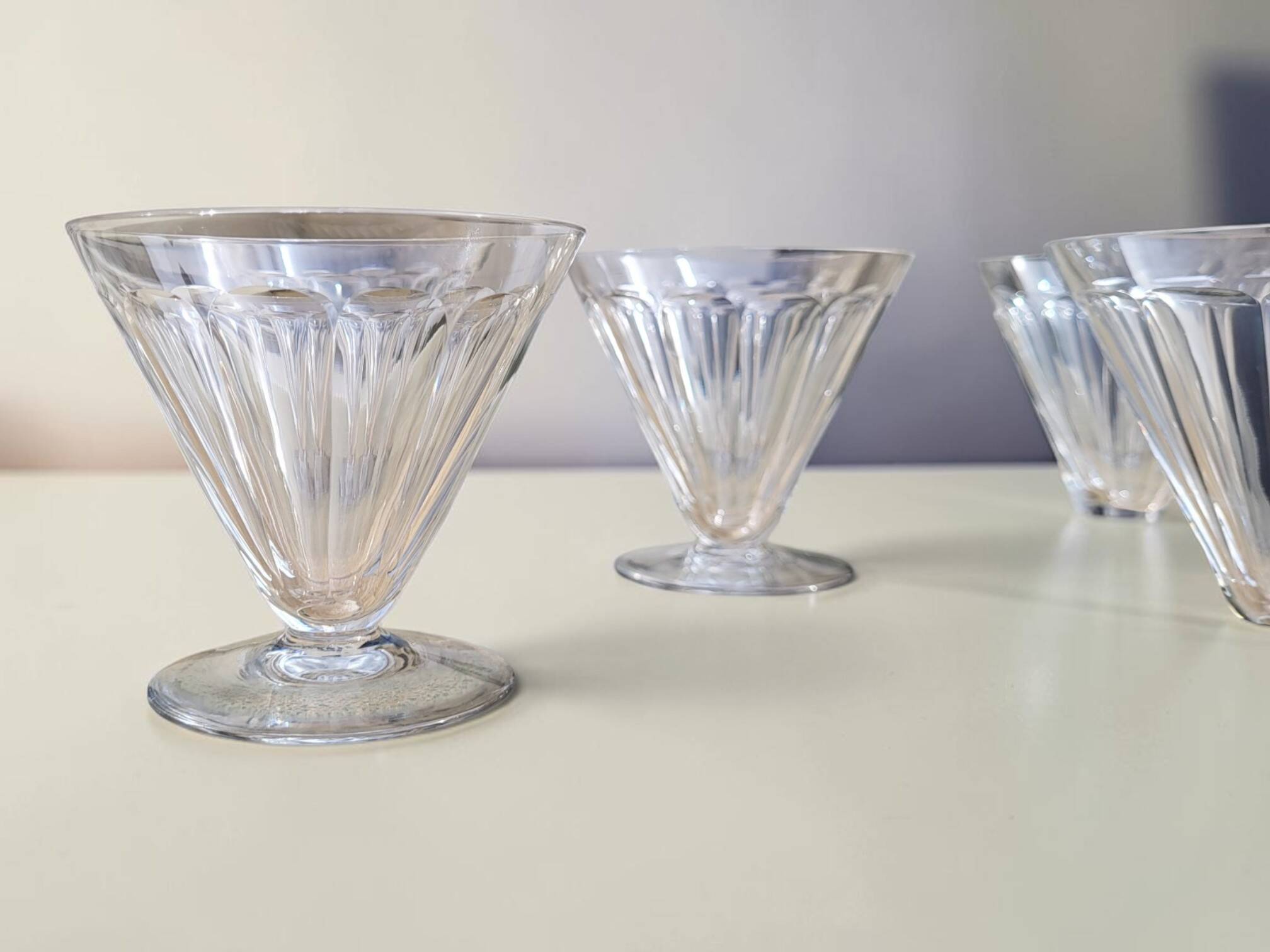 Baccarat - 7 water glasses model REX