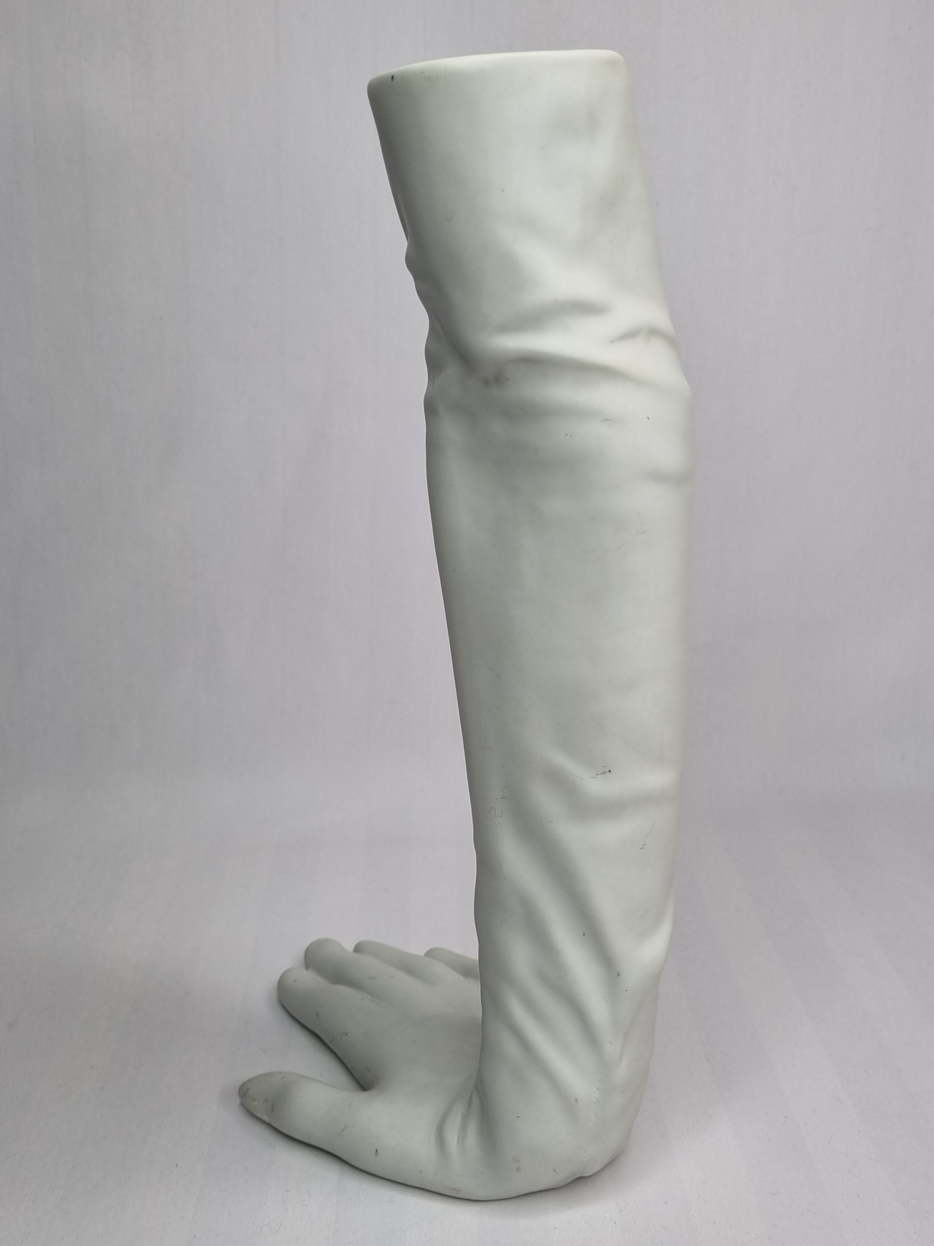 Vase in the shape of a glove "Hepburn", 80s, 31 cm