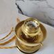 Art deco lamp in brass and glass