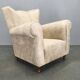 Italian Mid Century Velvet Lounge Armchair, 1950s