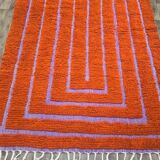 Handmade traditional pure natural wool rug size 150/250 cm
